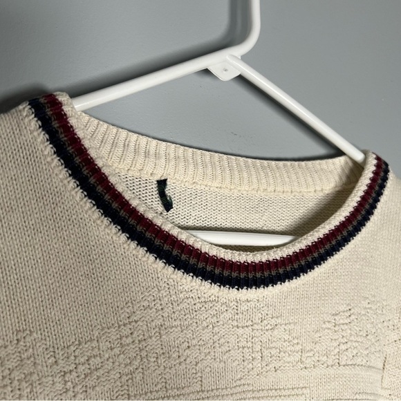 RARE Vintage Cypress Links Golf Sweater Off-White - Picture 3 of 5